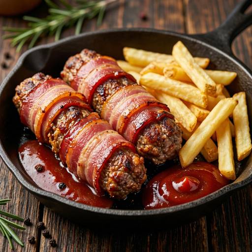 Баварская  сковородка с купатами